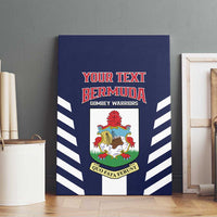 Custom Bermuda Football Canvas Wall Art 2025 Go Gombey Warriors - Blue