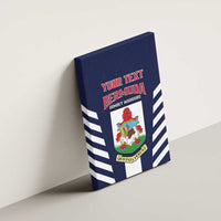 Custom Bermuda Football Canvas Wall Art 2025 Go Gombey Warriors - Blue