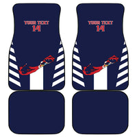 Custom Bermuda Football Car Mats 2025 Go Gombey Warriors - Blue