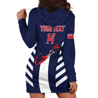 Custom Bermuda Football Hoodie Dress 2025 Go Gombey Warriors - Blue