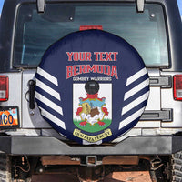 Custom Bermuda Football Spare Tire Cover 2025 Go Gombey Warriors - Blue