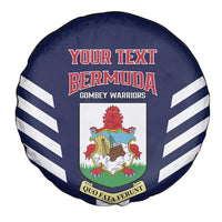 Custom Bermuda Football Spare Tire Cover 2025 Go Gombey Warriors - Blue