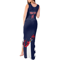 Custom Bermuda Football Tank Maxi Dress 2025 Go Gombey Warriors - Blue