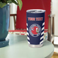 Custom Bermuda Football Tumbler Cup 2025 Go Gombey Warriors - Blue