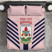 Custom Bermuda Football Bedding Set 2025 Go Gombey Warriors - Pink