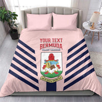 Custom Bermuda Football Bedding Set 2025 Go Gombey Warriors - Pink