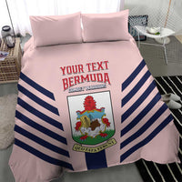 Custom Bermuda Football Bedding Set 2025 Go Gombey Warriors - Pink