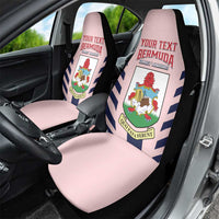 Custom Bermuda Football Car Seat Cover 2025 Go Gombey Warriors - Pink