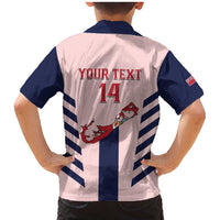 Custom Bermuda Football Family Matching Mermaid Dress and Hawaiian Shirt 2025 Go Gombey Warriors - Pink