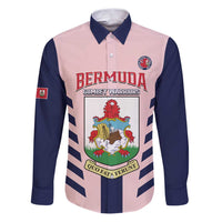 Custom Bermuda Football Family Matching Puletasi and Hawaiian Shirt 2025 Go Gombey Warriors - Pink