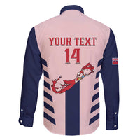 Custom Bermuda Football Family Matching Puletasi and Hawaiian Shirt 2025 Go Gombey Warriors - Pink