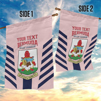 Custom Bermuda Football Garden Flag 2025 Go Gombey Warriors - Pink