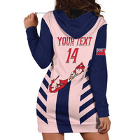 Custom Bermuda Football Hoodie Dress 2025 Go Gombey Warriors - Pink