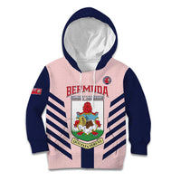 Custom Bermuda Football Kid Hoodie 2025 Go Gombey Warriors - Pink