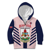 Custom Bermuda Football Kid Hoodie 2025 Go Gombey Warriors - Pink