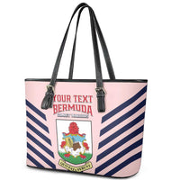 Custom Bermuda Football Leather Tote Bag 2025 Go Gombey Warriors - Pink