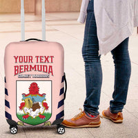 Custom Bermuda Football Luggage Cover 2025 Go Gombey Warriors - Pink