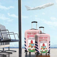 Custom Bermuda Football Luggage Cover 2025 Go Gombey Warriors - Pink