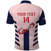 Custom Bermuda Football Polo Shirt 2025 Go Gombey Warriors - Pink
