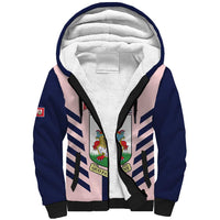 Custom Bermuda Football Sherpa Hoodie 2025 Go Gombey Warriors - Pink