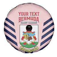 Custom Bermuda Football Spare Tire Cover 2025 Go Gombey Warriors - Pink