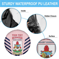 Custom Bermuda Football Spare Tire Cover 2025 Go Gombey Warriors - Pink