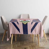 Custom Bermuda Football Tablecloth 2025 Go Gombey Warriors - Pink