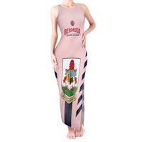 Custom Bermuda Football Tank Maxi Dress 2025 Go Gombey Warriors - Pink