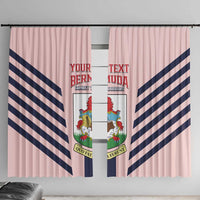 Custom Bermuda Football Window Curtain 2025 Go Gombey Warriors - Pink