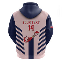 Custom Bermuda Football Zip Hoodie 2025 Go Gombey Warriors - Pink