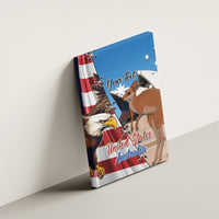 Personalised United States And Australia Canvas Wall Art USA Eagle With Aussie Kangaroo - Wonder Print Shop