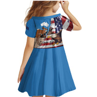 Personalised United States And Australia Family Matching Mermaid Dress and Hawaiian Shirt USA Eagle With Aussie Kangaroo - Wonder Print Shop