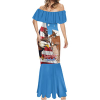Personalised United States And Australia Mermaid Dress USA Eagle With Aussie Kangaroo - Wonder Print Shop