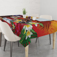 Personalised United States And Papua New Guinea Tablecloth USA Eagle With PNG Bird Of Paradise - Wonder Print Shop