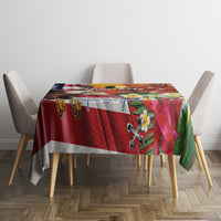 Personalised United States And Papua New Guinea Tablecloth USA Eagle With PNG Bird Of Paradise - Wonder Print Shop