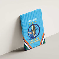Personalised India Cricket Canvas Wall Art 2025 Men In Blue 3rd Champions Proud