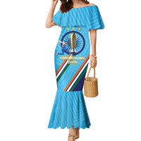 Personalised India Cricket Mermaid Dress 2025 Men In Blue 3rd Champions Proud