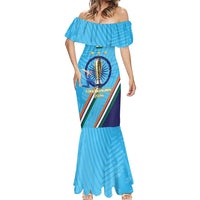 Personalised India Cricket Mermaid Dress 2025 Men In Blue 3rd Champions Proud