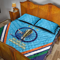Personalised India Cricket Quilt Bed Set 2025 Men In Blue 3rd Champions Proud