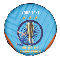 Personalised India Cricket Spare Tire Cover 2025 Men In Blue 3rd Champions Proud