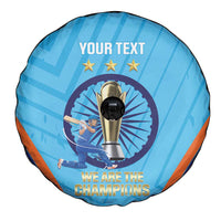 Personalised India Cricket Spare Tire Cover 2025 Men In Blue 3rd Champions Proud