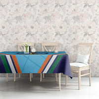 Personalised India Cricket Tablecloth 2025 Men In Blue 3rd Champions Proud