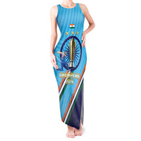 Personalised India Cricket Tank Maxi Dress 2025 Men In Blue 3rd Champions Proud