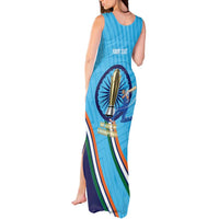 Personalised India Cricket Tank Maxi Dress 2025 Men In Blue 3rd Champions Proud