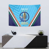 Personalised India Cricket Tapestry 2025 Men In Blue 3rd Champions Proud