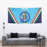Personalised India Cricket Tapestry 2025 Men In Blue 3rd Champions Proud
