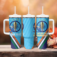 Personalised India Cricket Tumbler With Handle 2025 Men In Blue 3rd Champions Proud