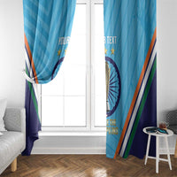 Personalised India Cricket Window Curtain 2025 Men In Blue 3rd Champions Proud