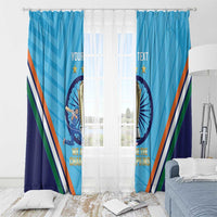 Personalised India Cricket Window Curtain 2025 Men In Blue 3rd Champions Proud