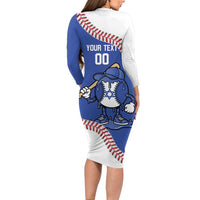 Israel 2026 Baseball Custom Long Sleeve Bodycon Dress Go Champions Drip Style